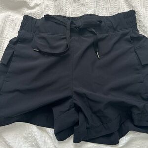 Women's Black Drawstring Shorts